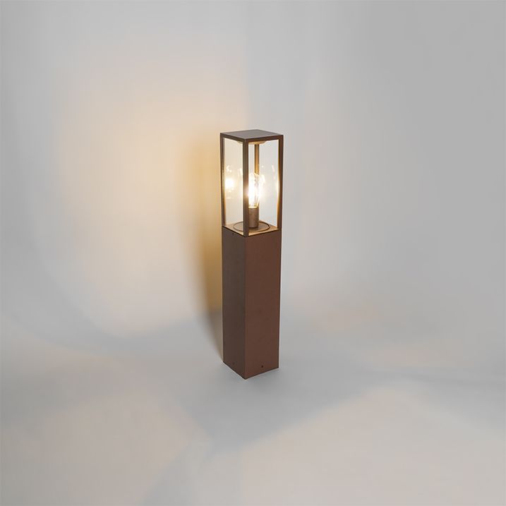 Industrial Outdoor Standing Lamp Rust Brown 80 cm IP44 - Charlois