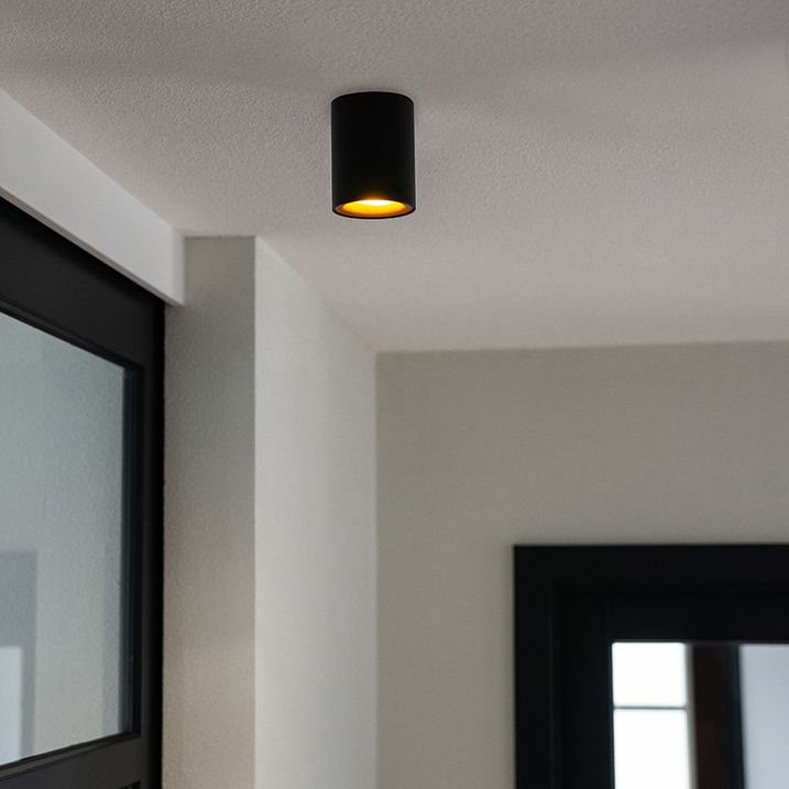 Smarter Strahler schwarz mit Gold inkl. GU10 WiFi-Leuchtmittel - Ronda