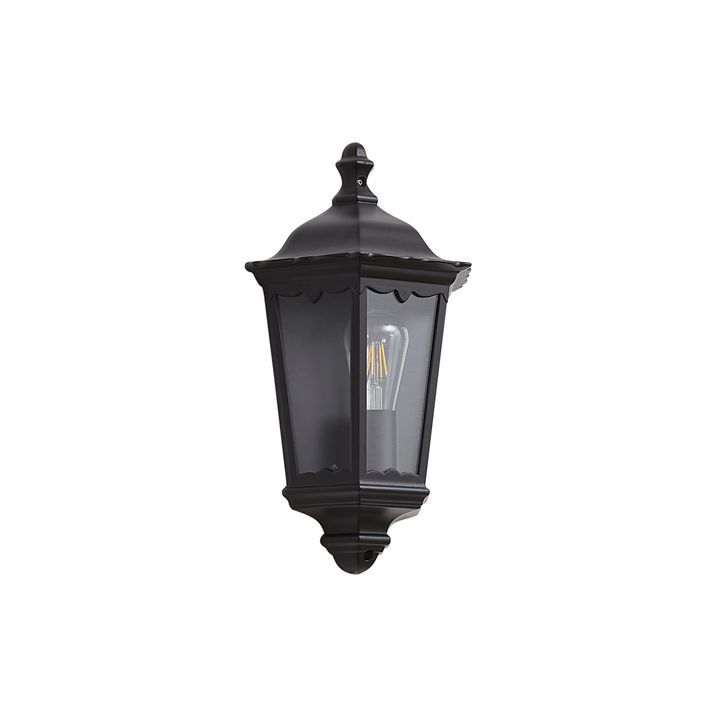 Klassieke buiten wandlantaarn zwart IP44 - Havana half