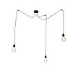 Smart-taklampa-svart-3-ljus-inkl.-WiFi-G95---Cava