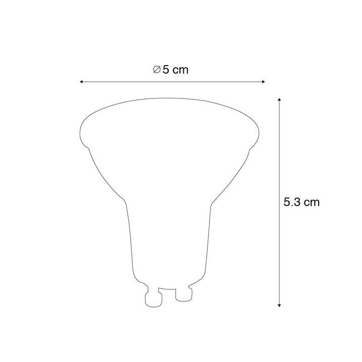 Set mit 5 dimmbaren GU10 LED-Lampen 4W 310lm 3000K