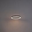 Suspension-design-noire-40-cm-avec-LED-à-3-niveaux-de-luminosité---Anello