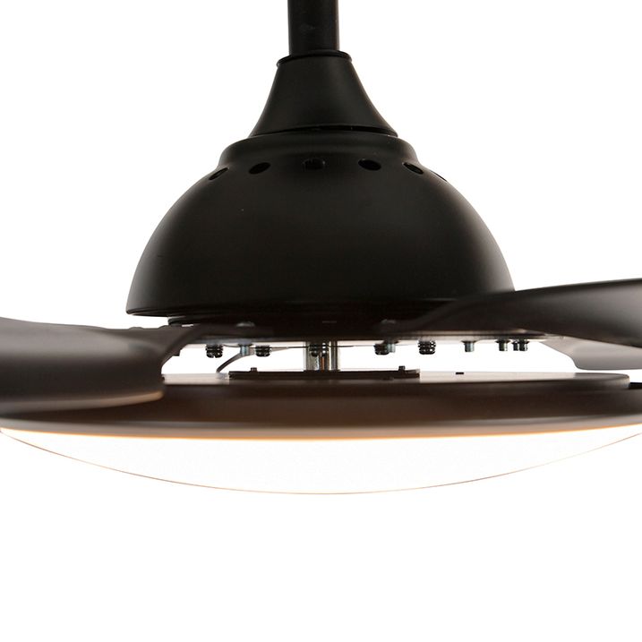 Stropní ventilátor černý 130 cm vč. LED stmívatelný s dálkovým ovládáním - Vifte