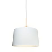 Lámpara-colgante-moderna-bronce-con-pantalla-45-cm-blanca---Combi-1