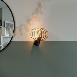 Dizajnová nástenná lampa mosadz 30 cm - Johanna