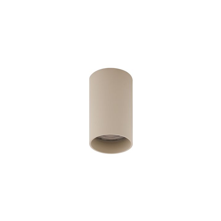 Set of 4 Modern Beige Surface-Mounted Spotlights GU10 50mm Round - Tuba