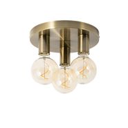 Moderne-plafondlamp-brons-rond---Facil