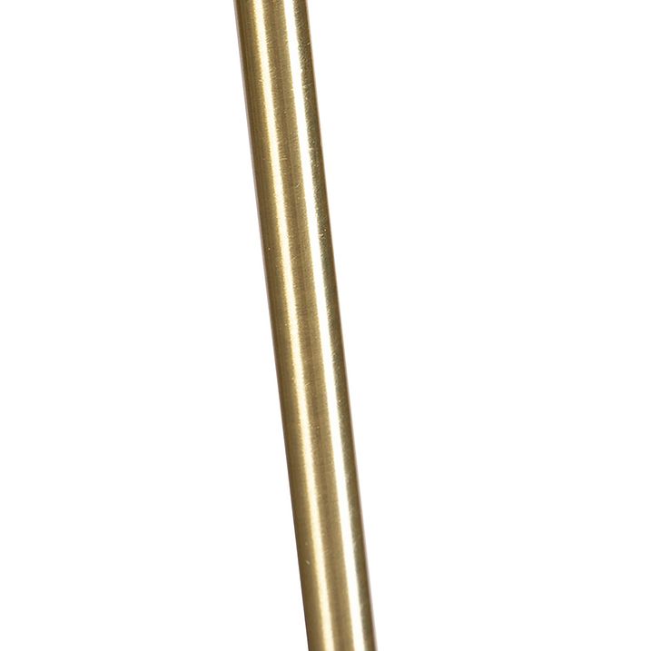 Stojaca lampa nastaviteľná zlatá so svetlohnedým tienidlom 50 cm - Parte