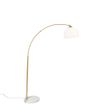 Smart-Bogenleuchte-Messing-mit-weissem-Schirm-inkl.-Wifi-A60---Arc-Basic