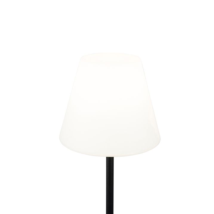 Smart gulvlampe sort med hvid skærm 35 cm IP65 inkl. WiFi A60 - Virginia