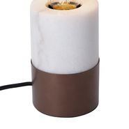 Lámpara-de-mesa-moderna-bronce-con-mármol-blanco---Marissa