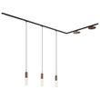 Nowoczesny-system-szynowy-czarny-z-3-lampami-wiszącymi-i-2-lampami-sufitowymi-brązowy-1-fazowy---Iconic-Lloyd-Pulley