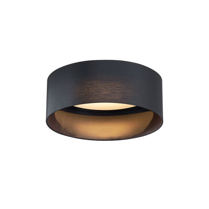 Nowoczesna lampa sufitowa czarna transparentna 40 cm z LED z 3-stopniową regulacją ściemniania - Sue