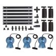 Modern-Black-Track-System-with-4-Spotlights-and-3-Blue-Pendant-Lights-1-Phase---Iconic-Bell-Jeana-Luxe