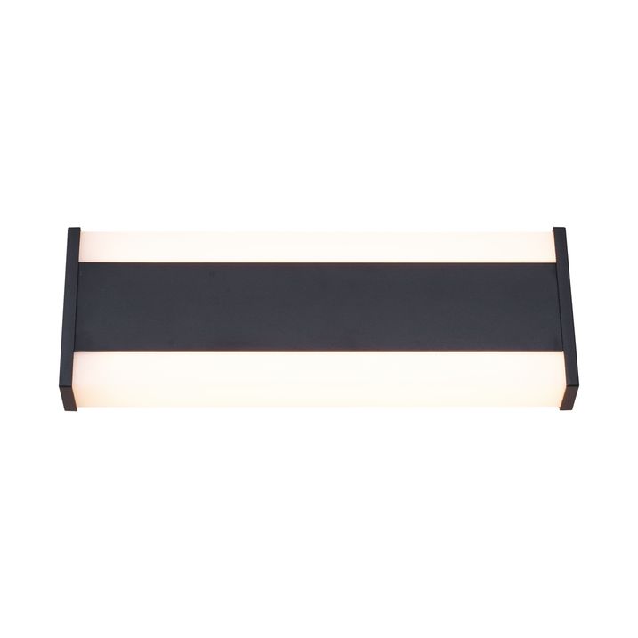 Moderne vegglampe svart 30 cm inkl. LED CCT IP54 - Vanya