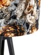Stojací-lampa-trojnožka-černá-s-květovaným-stínítkem-50-cm---Tripod-Classic