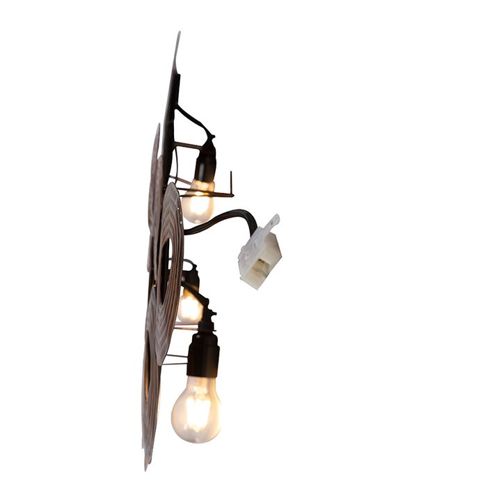 Art Deco zidna lampa bakar 138 cm - Krugovi