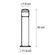 Modern-kültéri-lámpa-fekete-40-cm-IP44-LED-del---Roxy