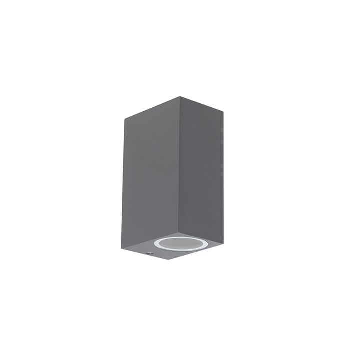 Set od 4 zidne lampe tamno sive 2-svjetle IP44 - Baleno