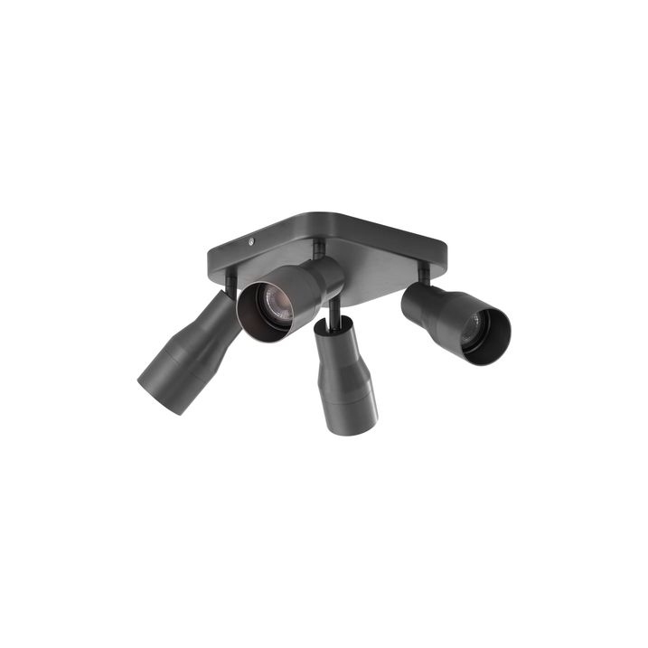 Spot encastré carré GU10 50 mm 4 lumières - Stanley