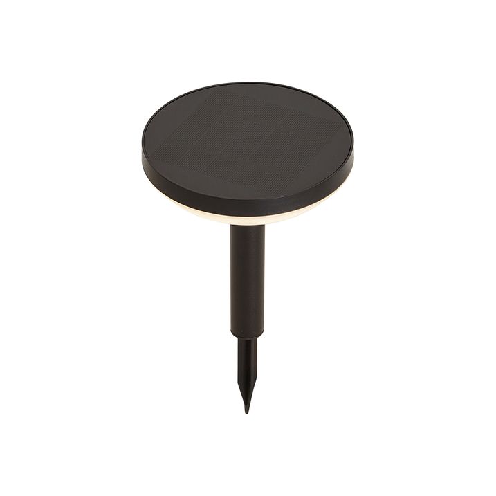 3er-Set schwarze Erdspießleuchten inkl. LED Solar IP44 - Dottie