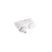 Lampă-suspendată-de-design-albă,-inclusiv-adaptor-pentru-șină-trifazată---Tubo-trifazat