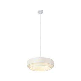 Lampa-suspendată-modernă-albă-50cm-3-lumini---Drum-Duo