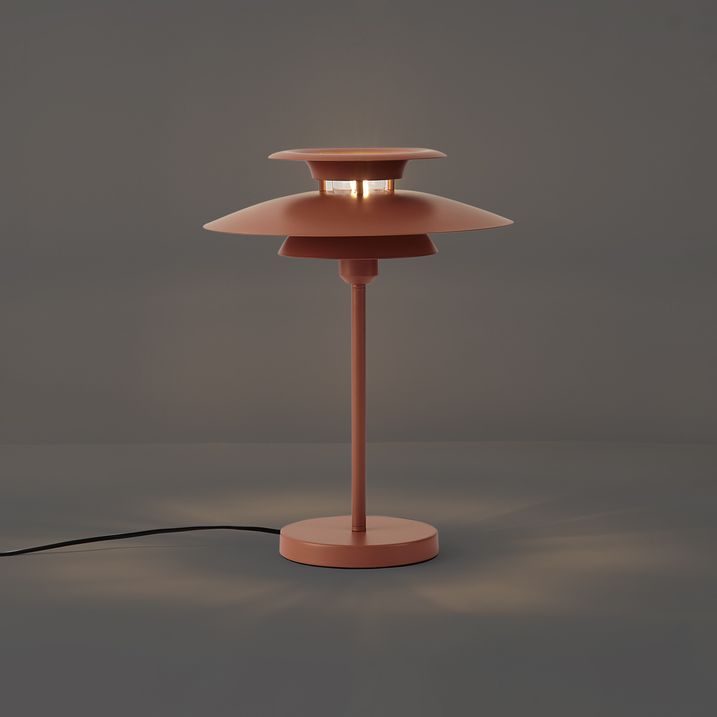Retro stolná lampa Mocha Steel 45cm - Pauly