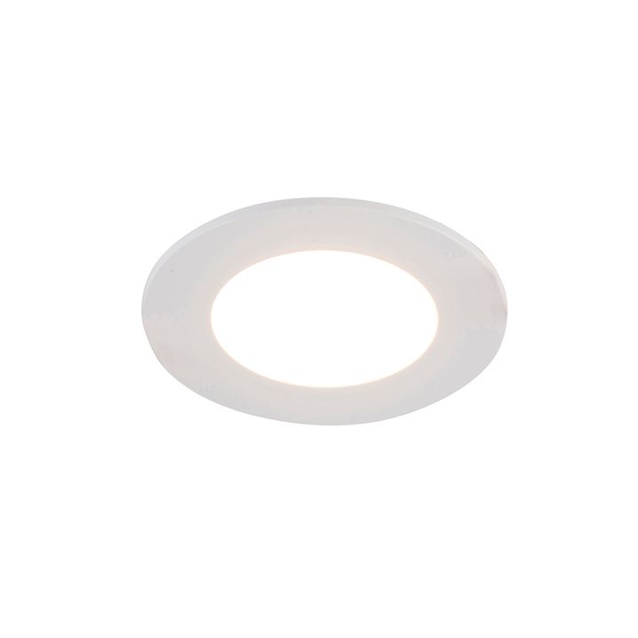 Set di 6 faretti da incasso bianchi con LED dimmerabile Dim to Warm 7W IP65 - Blanca