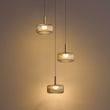 Design-hanglamp-roségoud-met-amber-glas-incl.-LED-3-staps-dimbaar-3-lichts-Easylift---Fiera