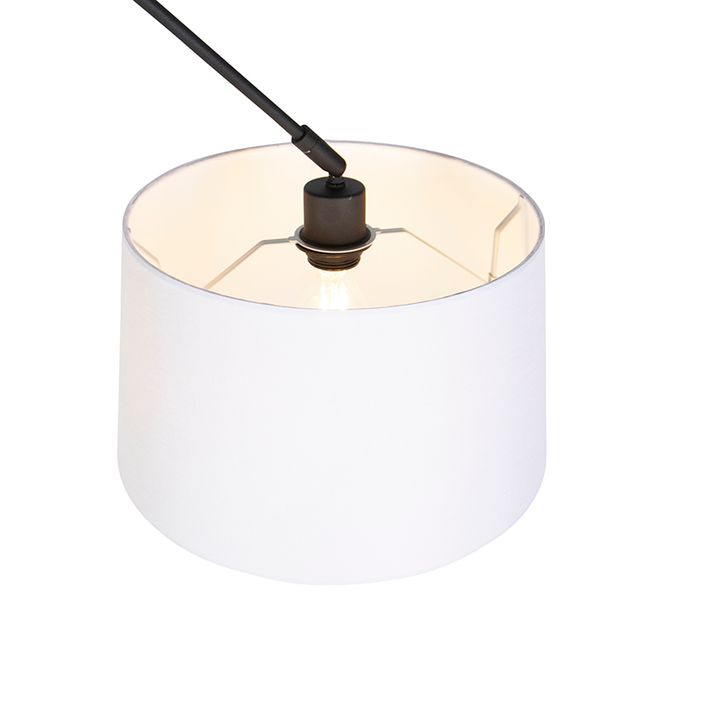 Pakabinama lempa juoda su lininiu gaubtu balta 35 cm - Blitz
