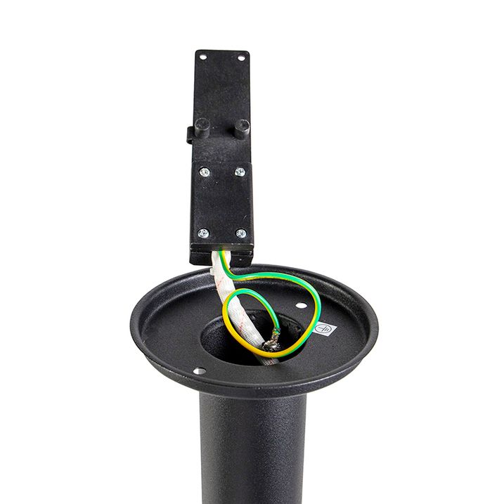 Lampă inteligentă de exterior neagră 50 cm IP44 cu Wi-Fi ST64 - Gleam