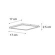 Stropní-lampa-bílá-17-cm-vč.-LED-3-stupňový-stmívač-IP44---Steve