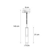 Modern-Spotlight-Gold-with-Amber-Glass-for-Track-System-1-Phase---Slimline-Loyce