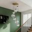 Art-Deco-Hanglamp-Goud-met-Regenboog-Glas-7-Lichts---Sandra