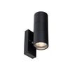 Spoljna-zidna-lampa-crna-2-svetla-AR70-sa-senzorom-svetlo-tamno---Duo