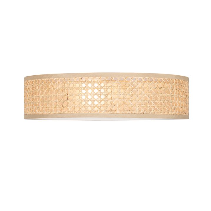 Chytré stropní svítidlo ratan 40 cm 3-světla vč. 3 Wifi P45 - Tromma