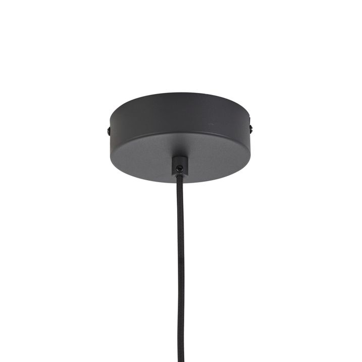 Lampă suspendată Art Deco neagră cu sticlă fumurie și transparentă 5 lumini incl. LED - Lizzy