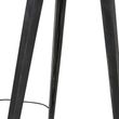 Трипод-черен-с-платнена-абажур-таупе-45-см---Tripod-Classic