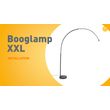 Candeeiro-de-Arco-em-Aço-com-Abajur-em-Metal-33-cm-Ajustável---XXL
