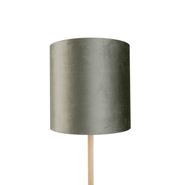 Lampadaire-en-bois-avec-abat-jour-en-velours-vert-40cm---Mels