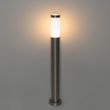 Moderne-udendørs-stolpelampe-stål-med-opal-80-cm-IP44---Rox