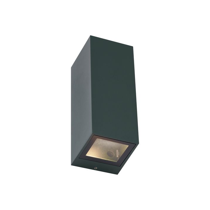 Moderné nástenné svietidlo tmavozelené 2-svetlá GU10 70mm IP54 - Baleno
