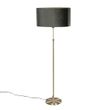 Lampadaire-doré-avec-abat-jour-ovale-en-velours-vert-50-cm---Parte