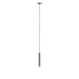 Modern Dark Bronze Pendant Light for 1-Phase Track System - Slimline Keno