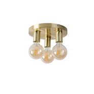 Plafonnier-intelligent-rond-doré-avec-3-lampes-Wifi-G95---Facil