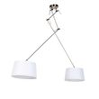 Viseća-lampa-sa-platnenim-sjenilima-bijela-35-cm---Blitz-II-čelik