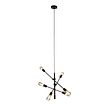 Viedā-industriālā-piekaramā-lampa-melna,-ieskaitot-6-WiFi-ST64---Sydney