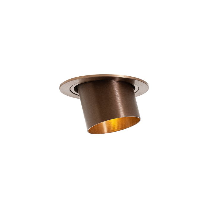 Chytré zapuštěné bodové svítidlo tmavě bronzové kulaté naklápěcí vč. Wifi GU10 50mm - Installa