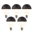 5-vnt.-E27-reguliuojamo-LED-šviesos-šaltinio-rinkinys-G95-juodas-550lm-2700K